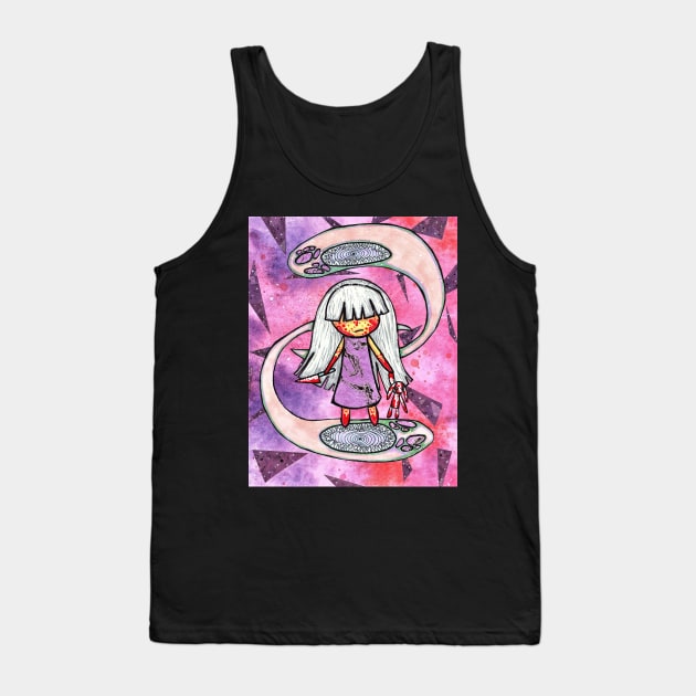 Pastel Goth GIrl Tank Top by nannonthehermit